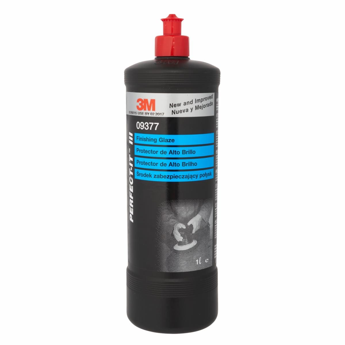 3M Perfect-It 09377 Hochglanzversiegelung, 1 l – Originalansicht der Flasche