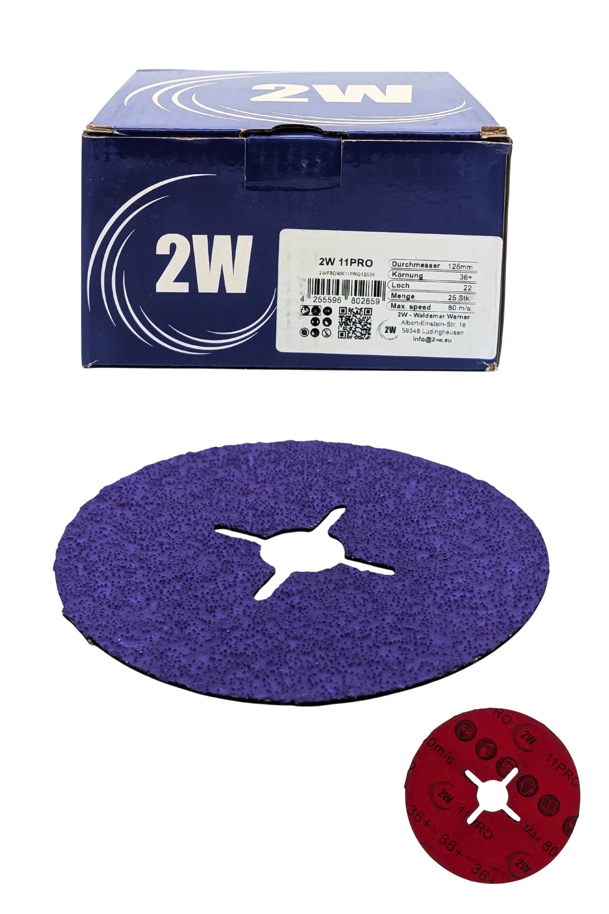 2W Fiberschleifscheibe FBD-WK 11PRO