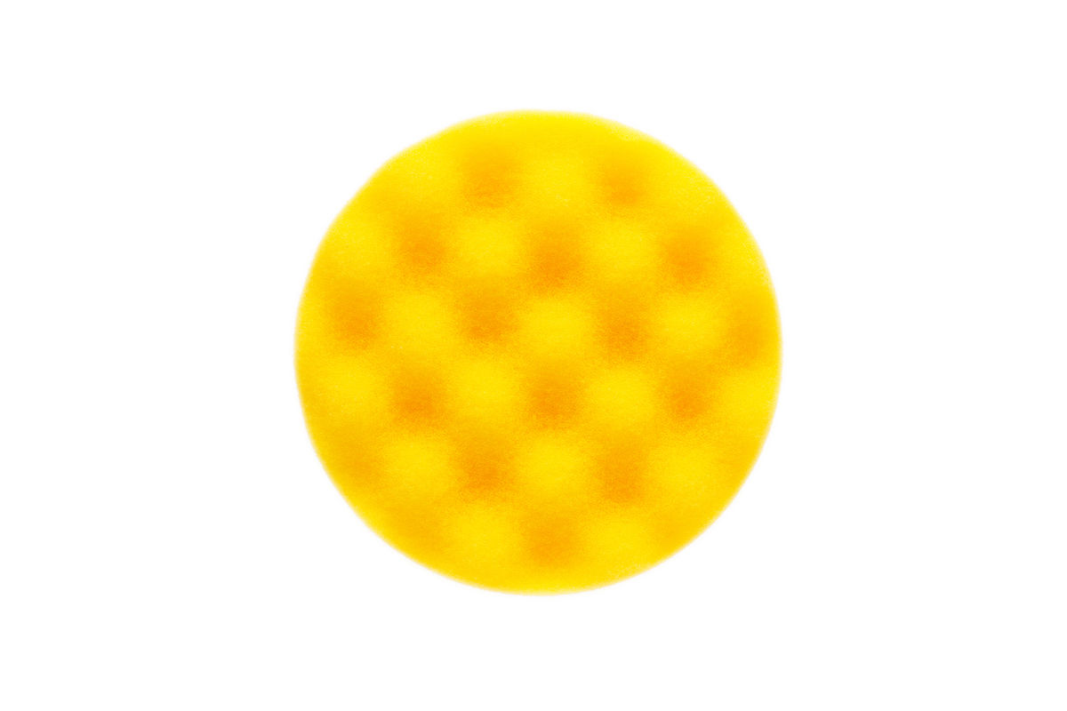 Mirka Schaumstoff-Polierpad 85 mm, gelb, gewaffelt