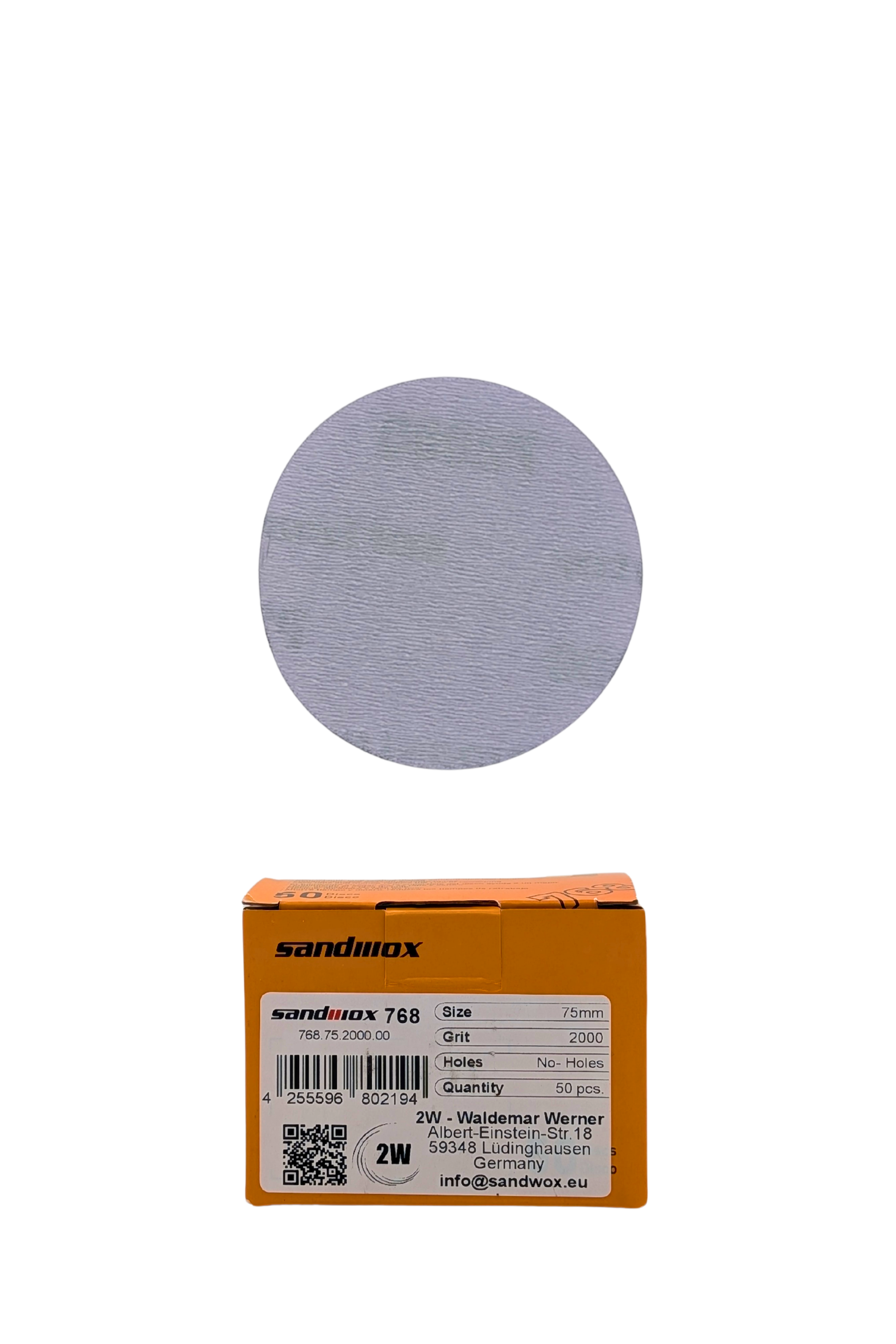 Sandwox 768 Superfine Schleifscheiben d 75mm K2000 | 50 Stk.