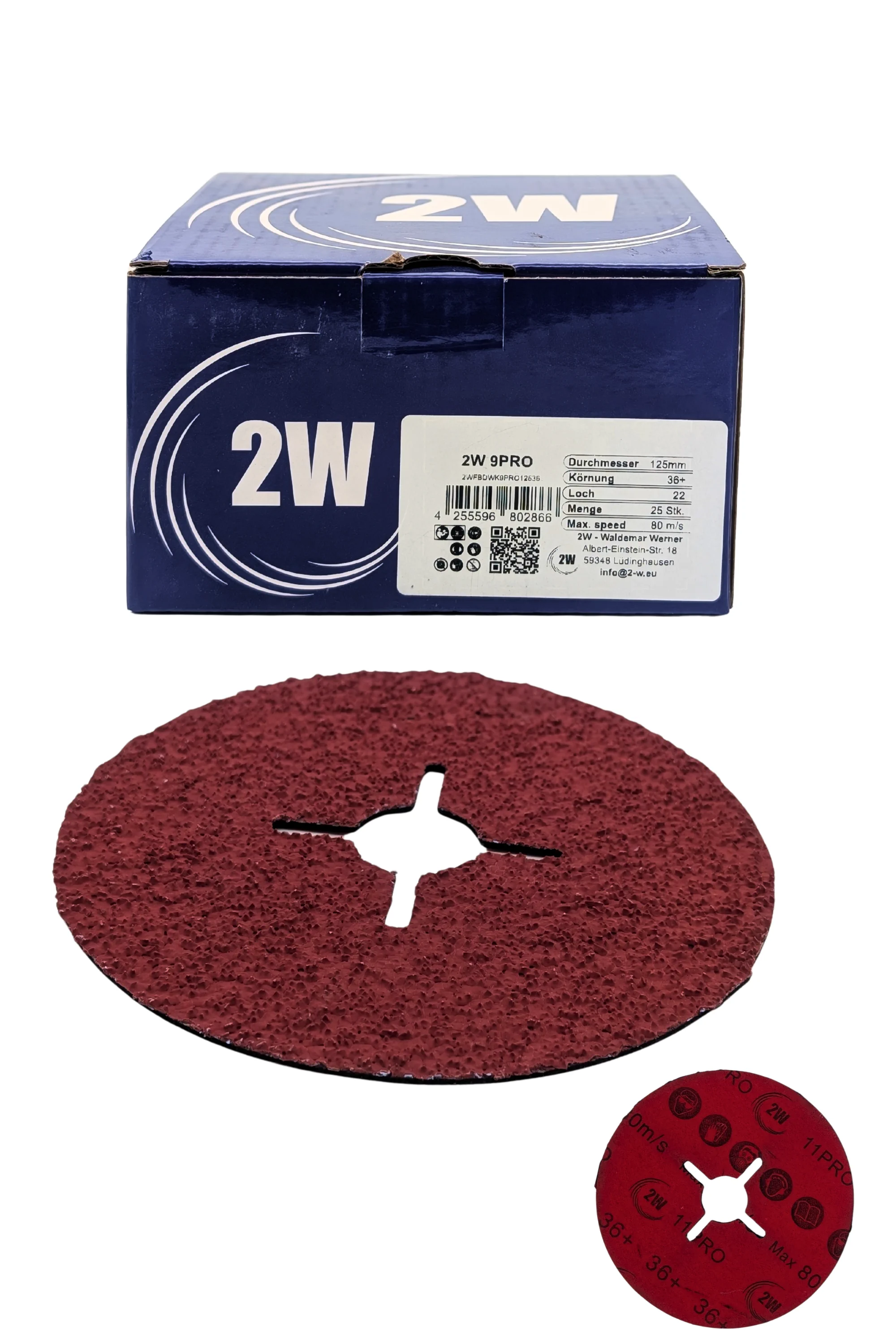 2W Fiberschleifscheibe FBD-WK 9PRO