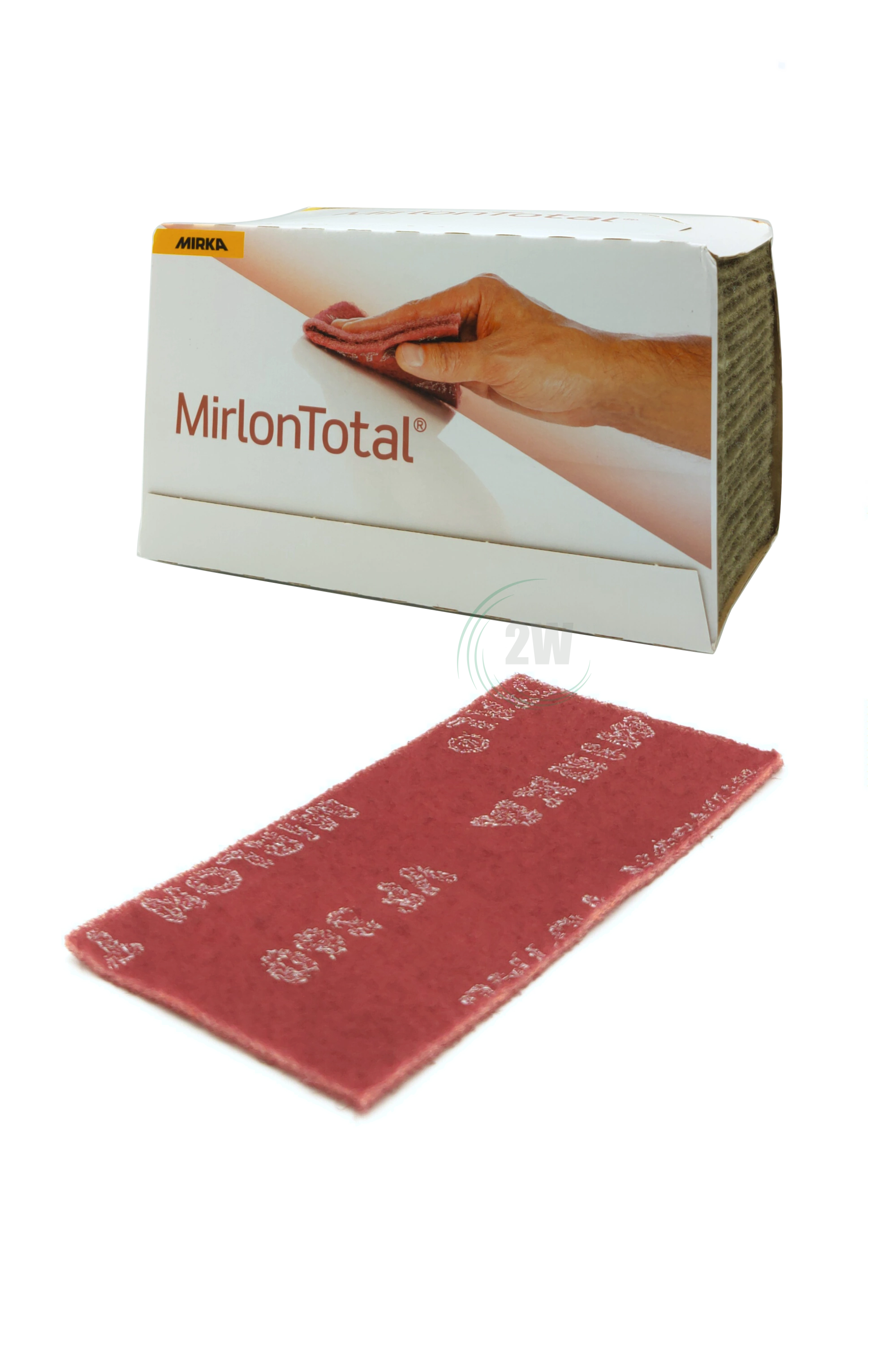 10 x Mirka Mirlon Total™  Schleifvlies Pad115/230mm P360 VF rot 