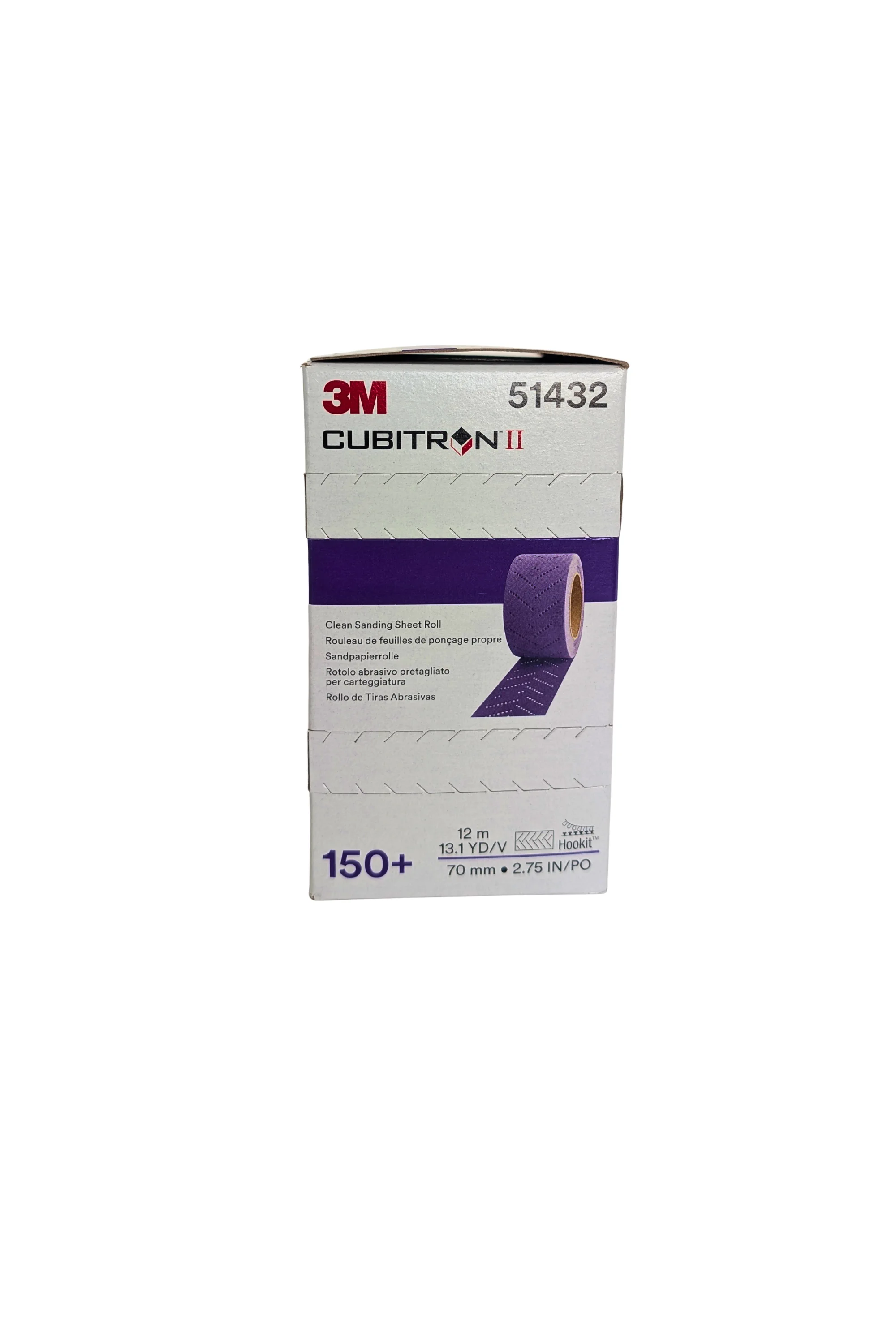 3M 34453  Cubitron II Hookit  Schleifstreifen 737U auf Rolle 70 mm x 12 m, Multihole, 800+