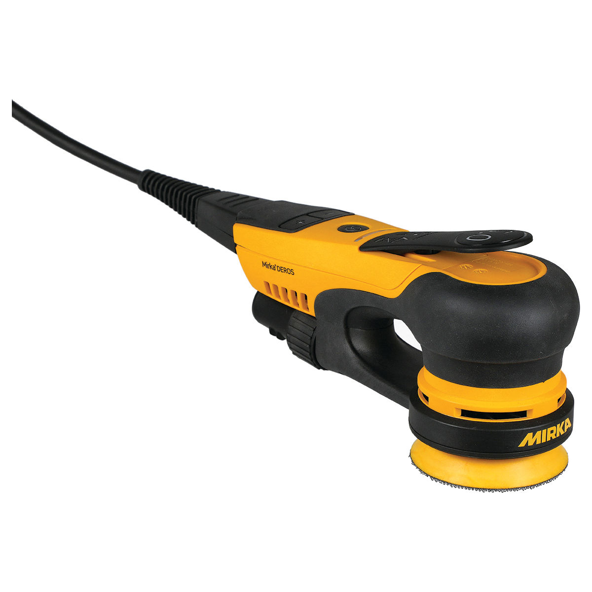 Mirka DEROS 350CV Elektro-Exzenterschleifer mit kleinem 77-mm-Schleifteller