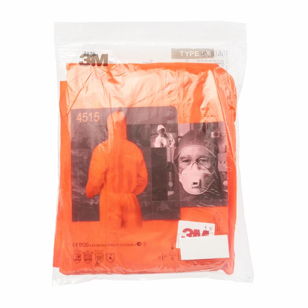 3M 4515 Schutzanzug orange – Original-Herstellerbild der Serie