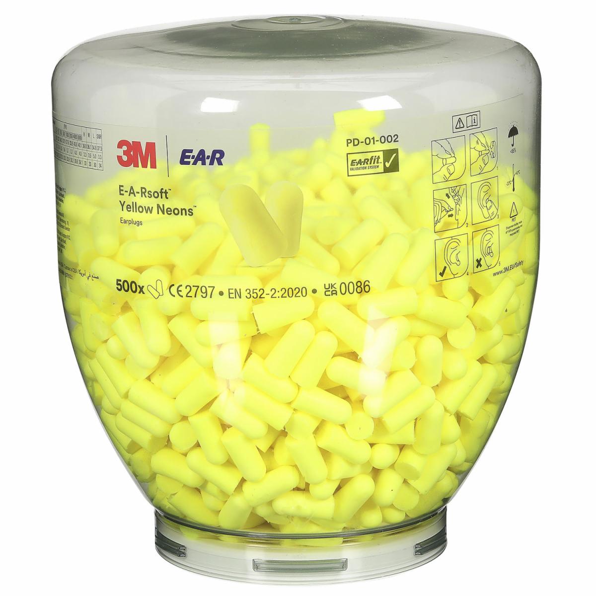 3M E-A-Rsoft Yellow Neons PD-01-002 Nachfüllflasche – Originalabbildung von 3M