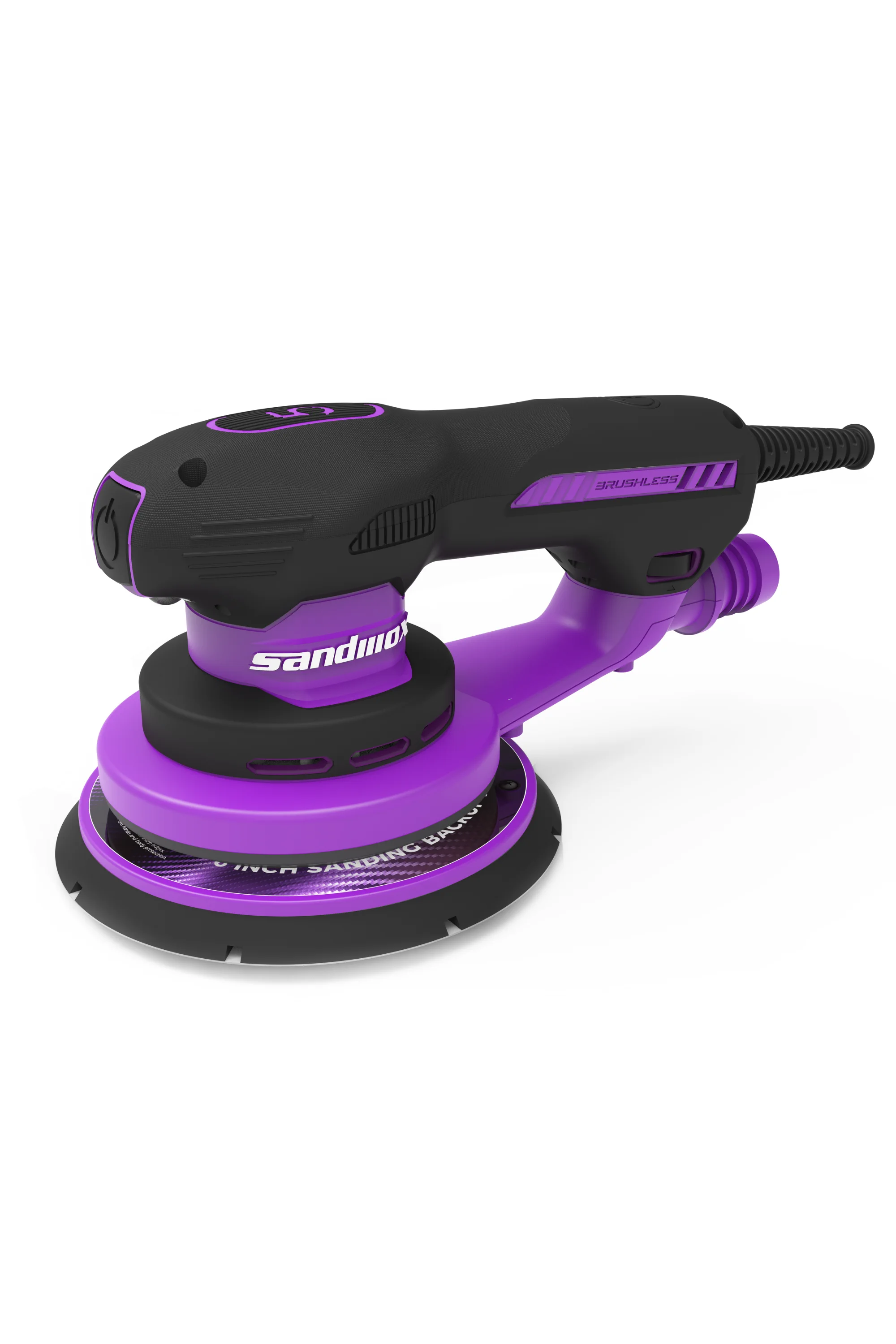 SANDWOX SX655 Brushless Exzenterschleifer 150/5 EC inkl. Werkzeugkoffer – Profi-Set