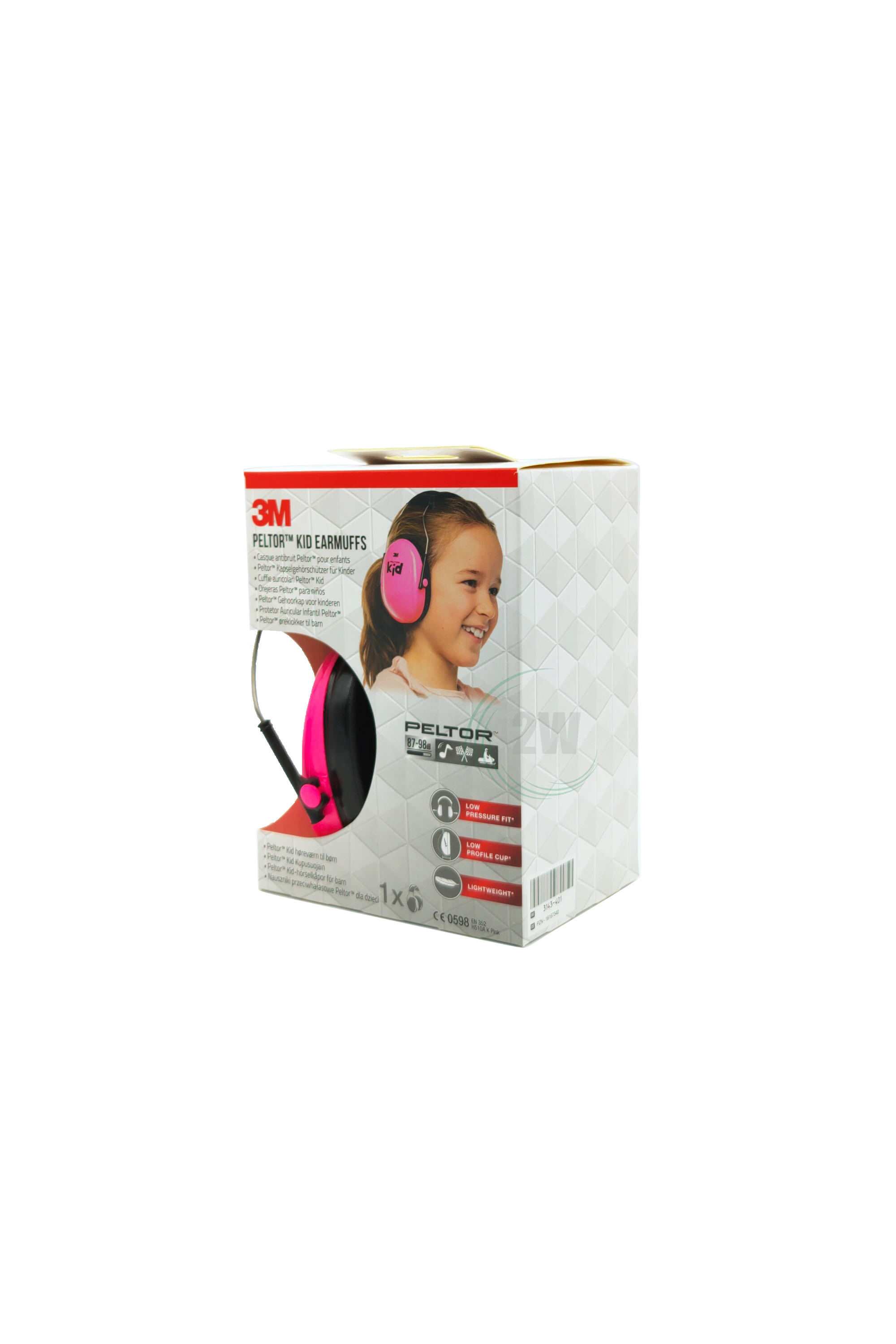 3M H510AK PELTOR Kapselgehörschützer für Kinder Pink (87 bis 98 dB)