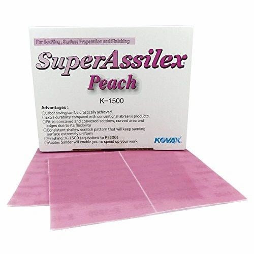 Kovax Super Assilex Peach K1500 Schleifbogen 130 × 170 mm
