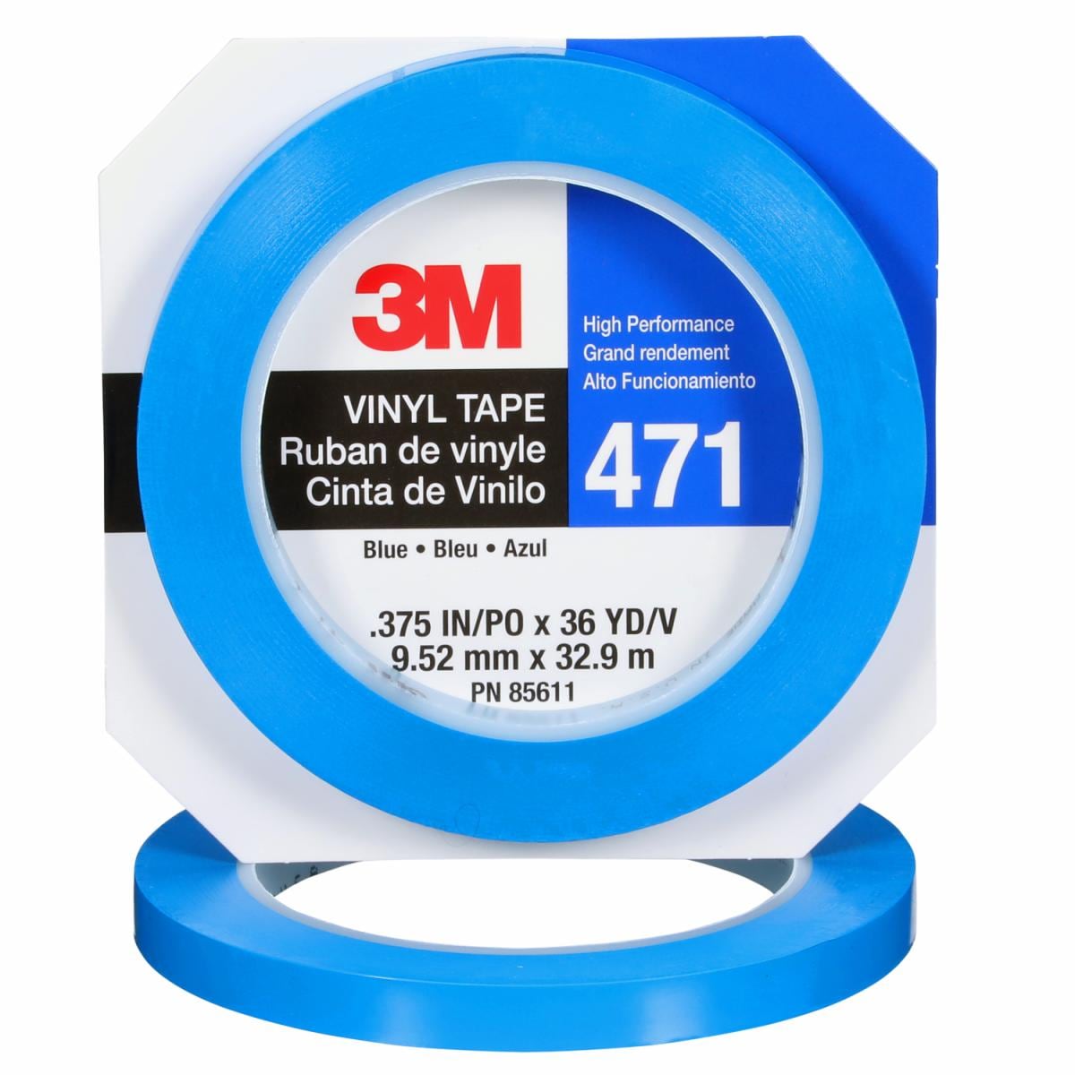3M 471 Weich-PVC-Klebeband blau, 9 mm × 33 m