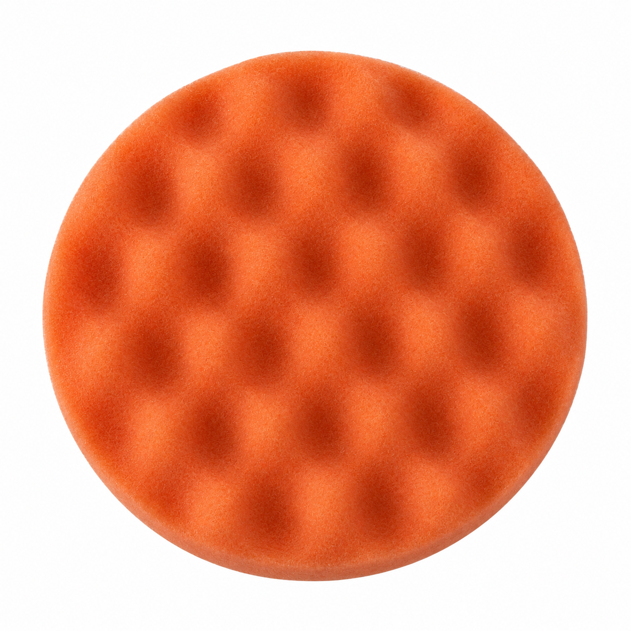 2W Polierschwamm orange, mittel, gewaffelt, 150 mm