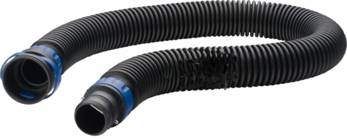 Schwarzer 3M Versaflo BT-40 Heavy Duty Luftschlauch mit blauem Anschluss – Original-Herstellerfoto