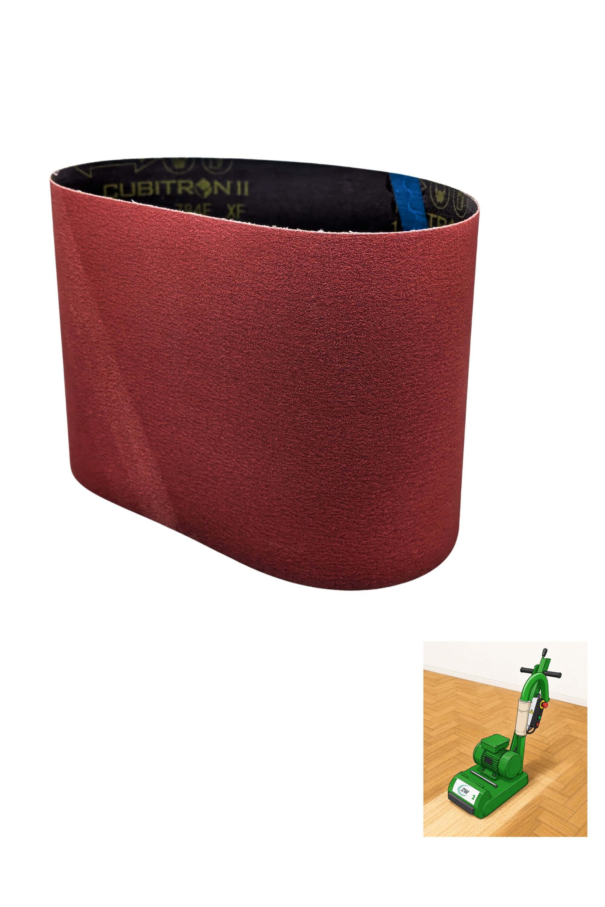 3M Cubitron II 784F Gewebeschleifband 200 x 750 mm Korn 60+ für Parkettschleifmaschinen