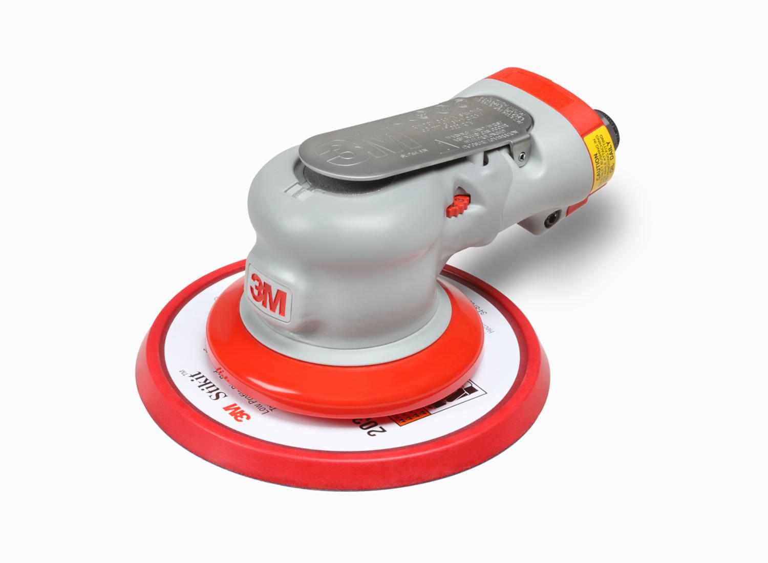3M Elite 28500 Druckluft-Exzenterschleifer – Hersteller-Serienaufnahme mit Stikit-Schleifteller