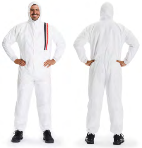 Pelatec POLYTEC Standard Overall - Weiß – Produktansicht; Herstellerbild der Artikelserie