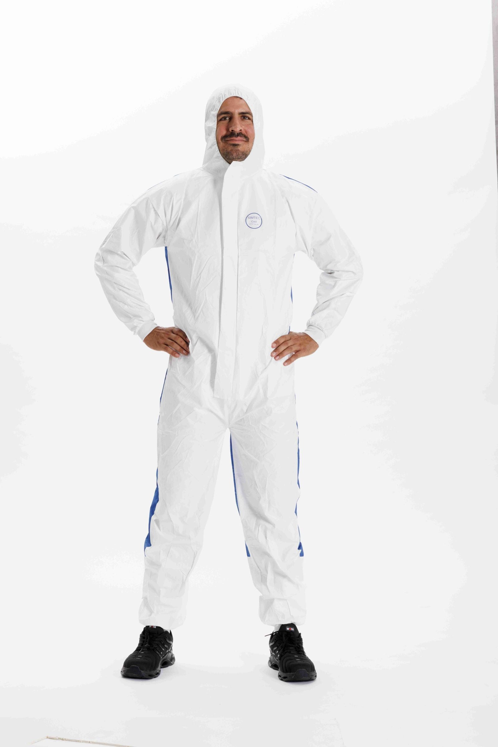 Pelatec SIMTEC Cool Einwegoverall – Herstelleraufnahme von vorn