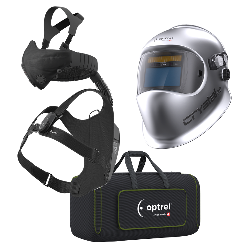 Optrel crystal2.0 silber mit swiss air – Komplettset – Artikel 4600.040