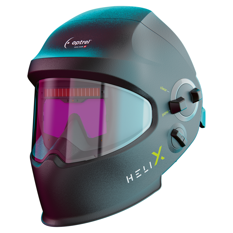 Optrel helix 2.5 Slide-Up-Schweißhelm, mit Industrieschutzhelm