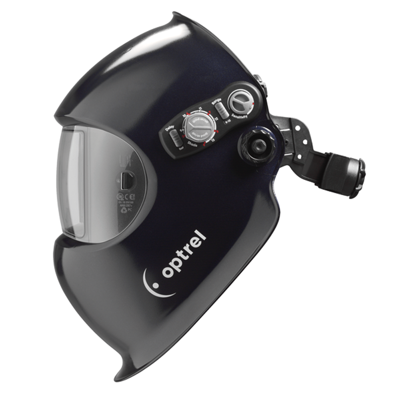 Optrel e684 schwarz mit universal Industriehelm Adapter
