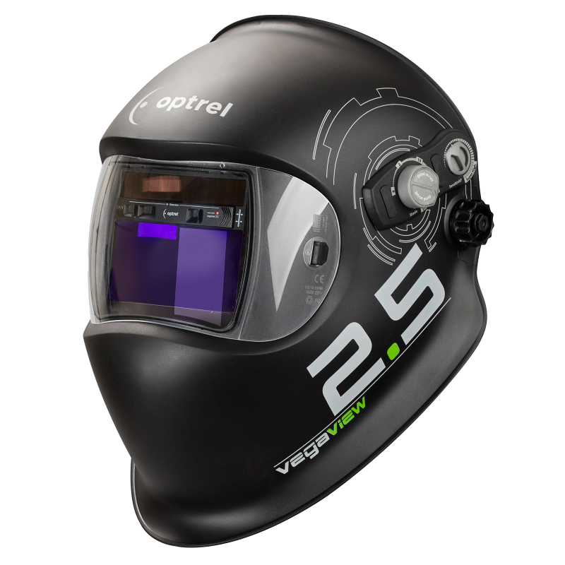 Optrel vegaview2.5 - schwarz mit universal Industriehelm Adapter