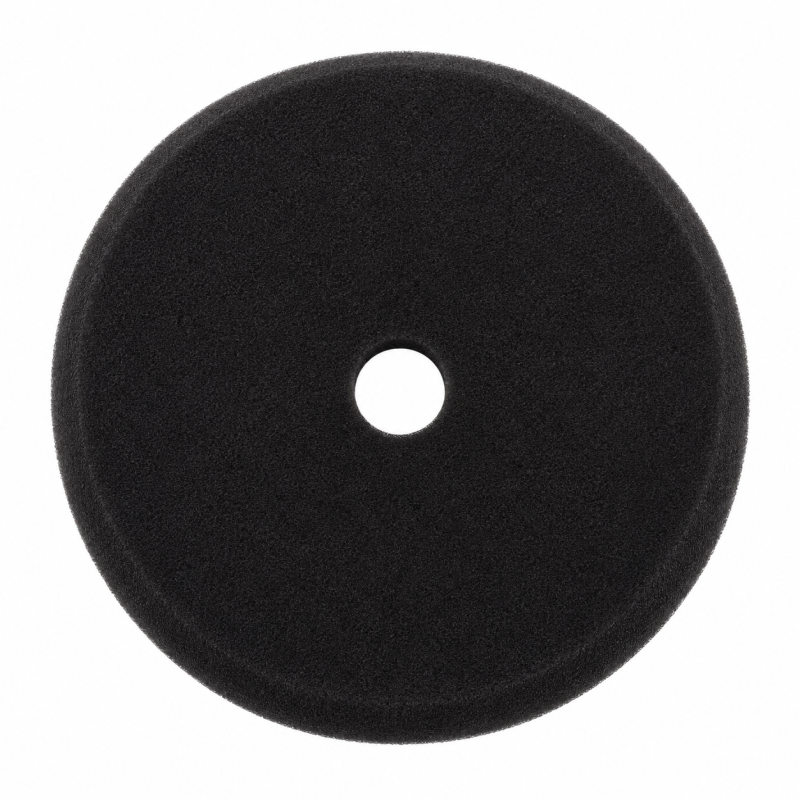 2W Polierschwamm 150 mm Schräg mit mittel Loch schwarz weich