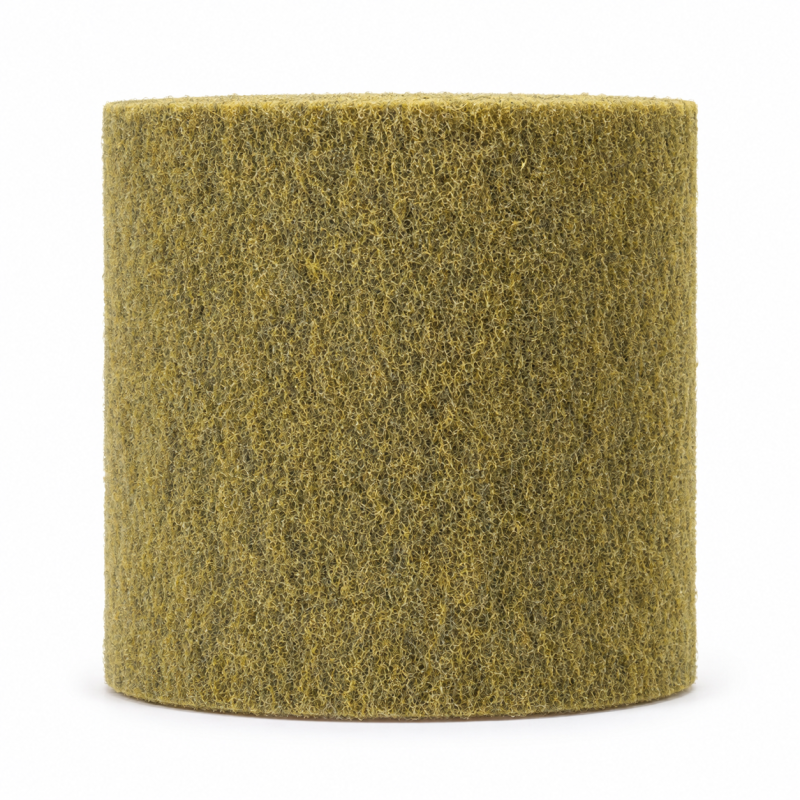 2W Vlies Satinierwalze 100/100/19 mm A VFN Yellow