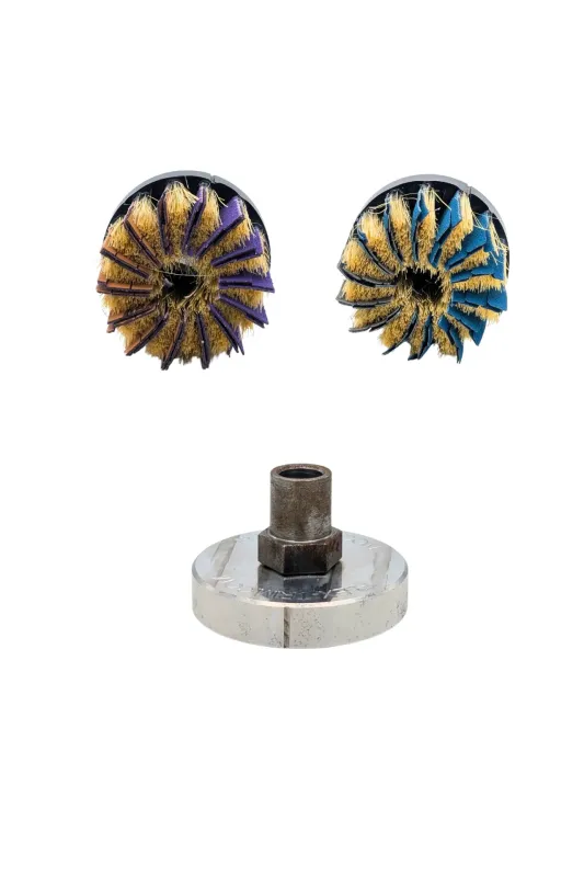 2W Bürsten-Set Ø 80 mm – M14-Adapter, Coarse und Medium