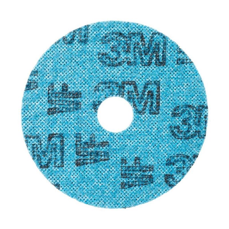 Rückseite der SC-DH Vliesscheibe 115 × 22 mm, Very Fine; Klettrücken und Mittelloch