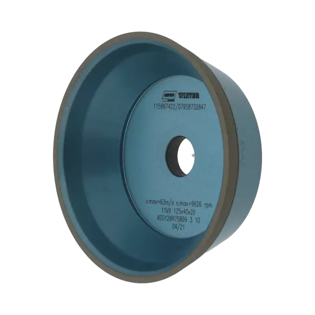 Norton 11V9 FREIWINKELSCHLEIFEN Diamant – 100 × 2 × 10 20* 35 59 15 74 mm
