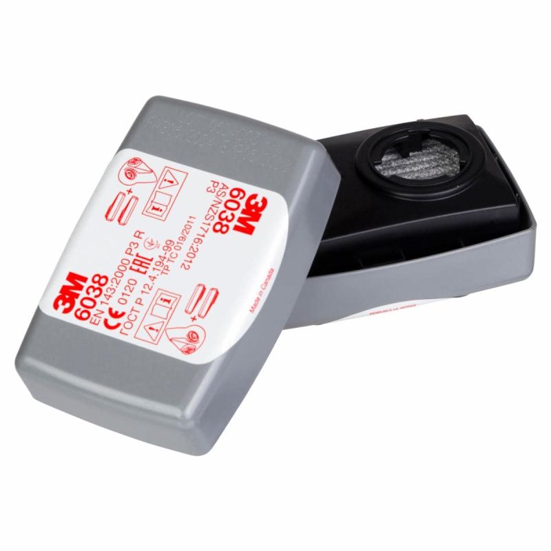 3M 6038 Partikelfilter P3 R + HF – Original-Herstelleransicht