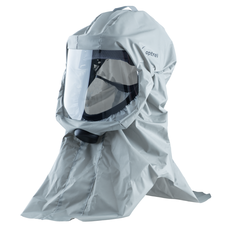 Optrel softhood Atemschutzhaube, lang, grau – Artikel 4900.051
