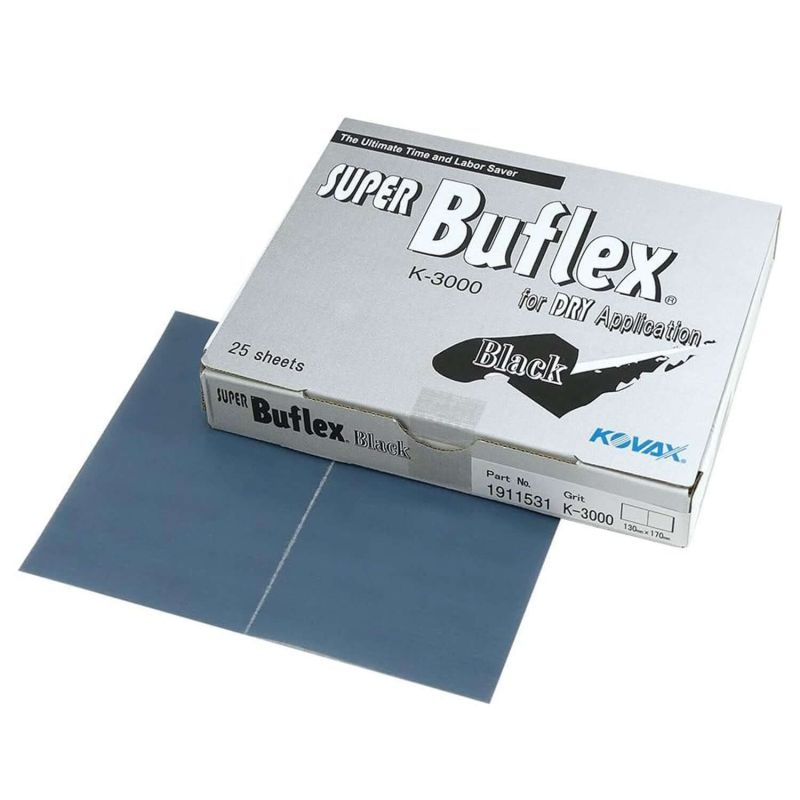 Kovax Super Buflex Dry Black K3000 Schleifbogen 130 × 170 mm