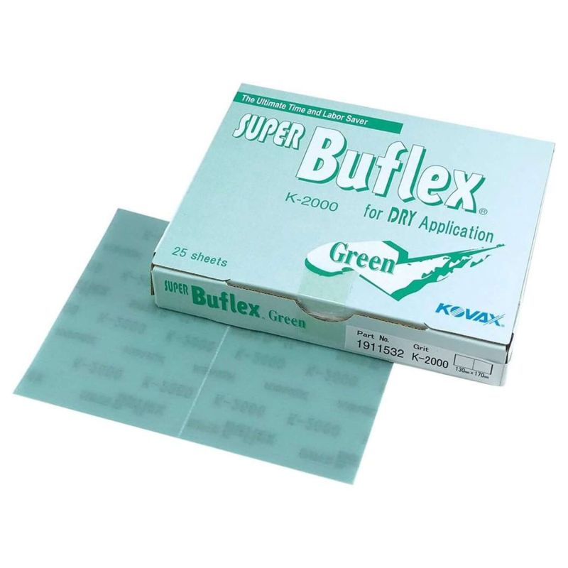 Kovax Super Buflex Dry Green K2000 Schleifbogen 130 × 170 mm