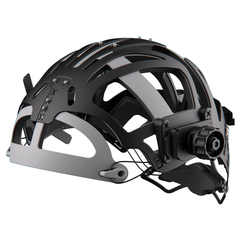 Optrel IsoFit headgear (schwarz, schwarze Knöpfe) – Artikel 5003.290