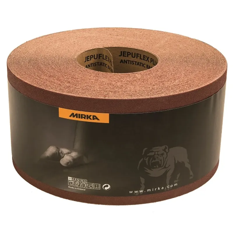 Mirka Jepuflex Antistatic Schleifpapierrolle 115 mm × 50 m mit Originalbanderole – Serienabbildung