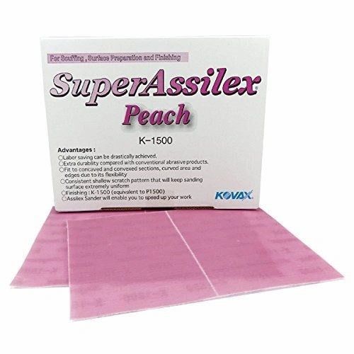 Kovax Super Assilex Peach K1500 Schleifbogen 130 × 170 mm