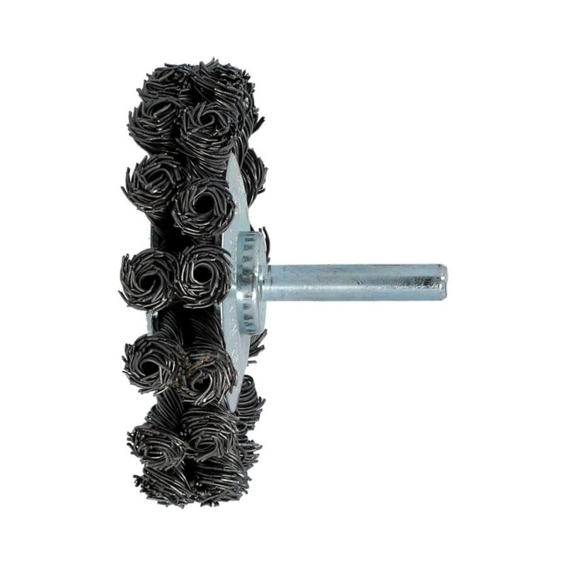 Norton gezopfte Stahldraht-Rundbürste 70 × 15 mm mit 6-mm-Schaft