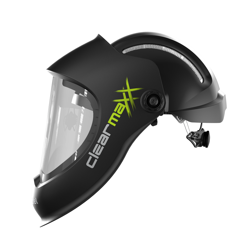 Optrel clearmaxx Schleifhelm mit Industrieschutzhelm und IsoFit X, schwarz – Artikel 1100.005