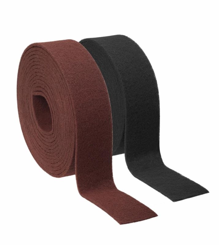 3M Scotch-Brite WR-RL Vliesrollen, Herstellerabbildung in Rotbraun und Grau